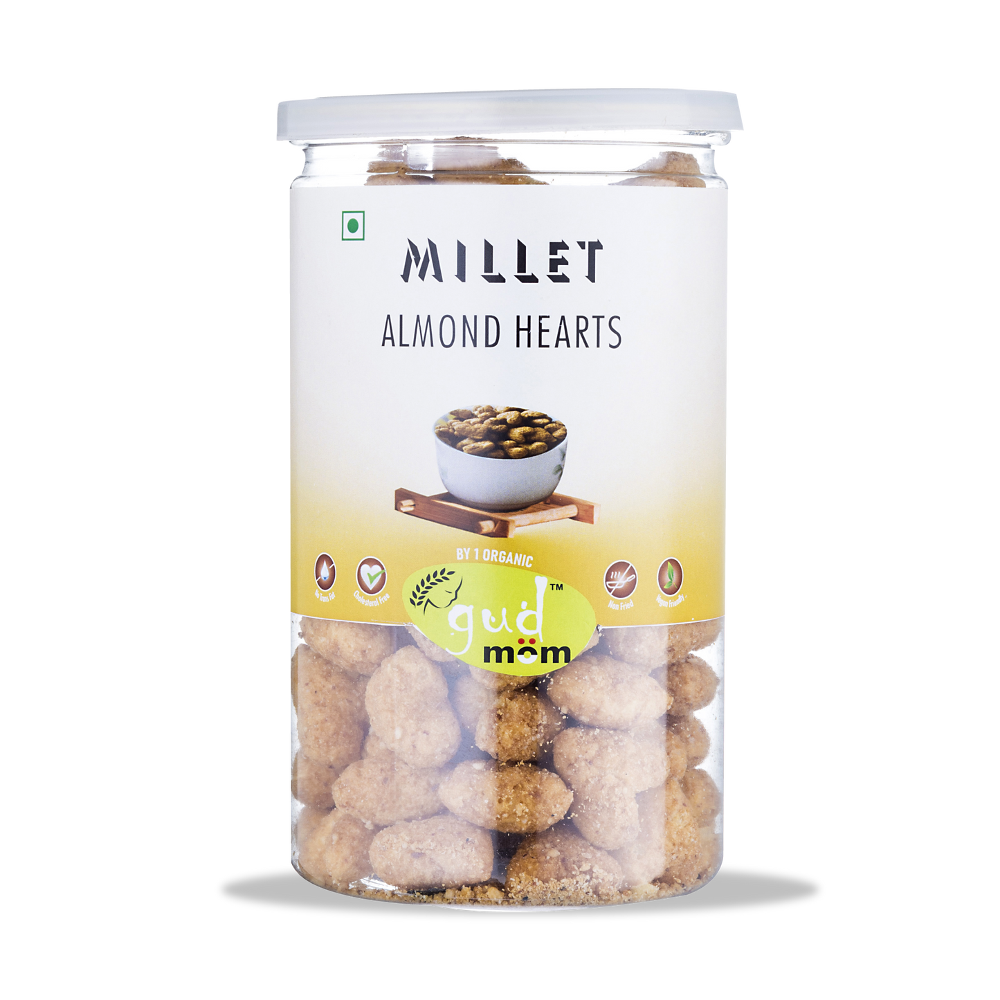 Gudmom Millet Almond Hearts 80 g ( Pack Of 3 )