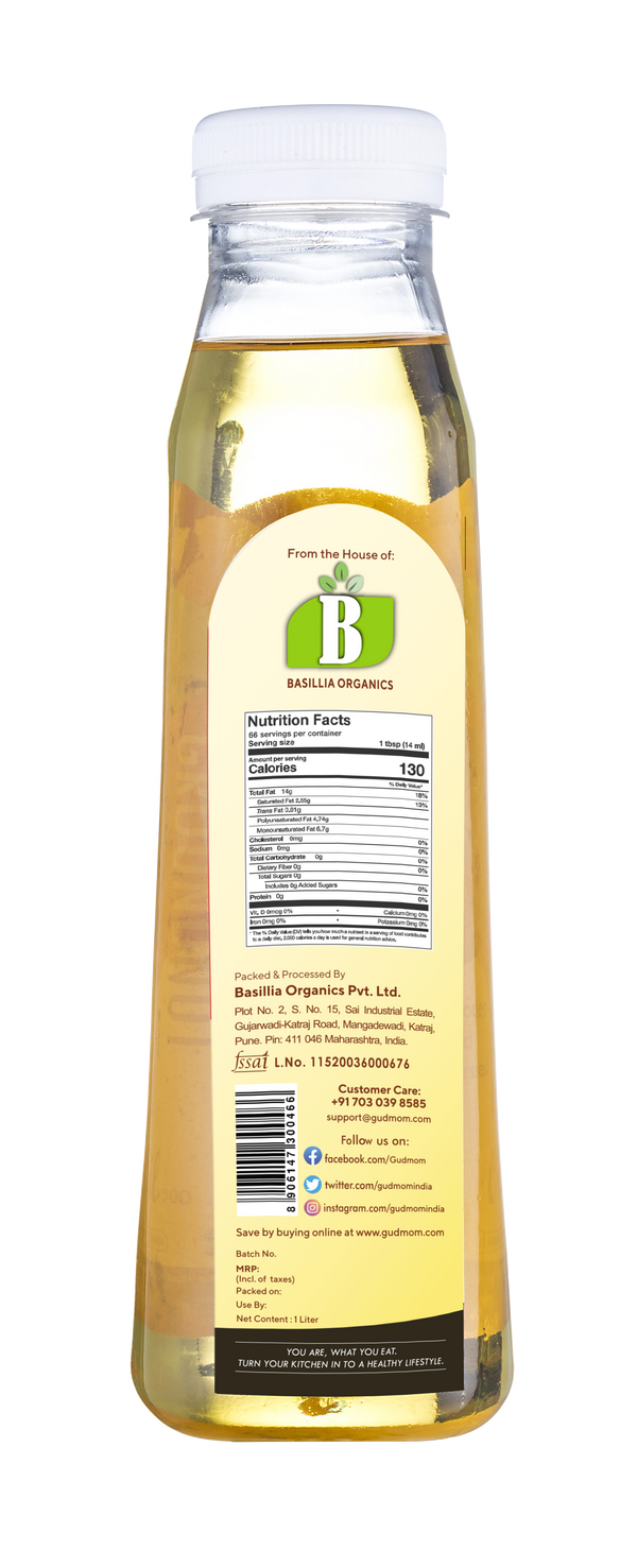 Organic Cold Pressed Groundnut Oil 1 Kg