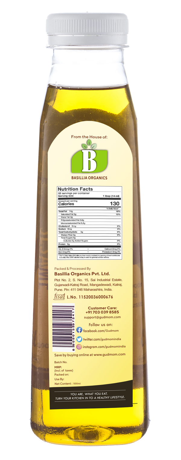Organic Cold Pressed Sesame Oil 500 g