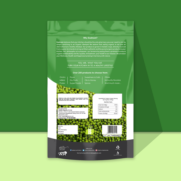 Organic Green Moong 500 g