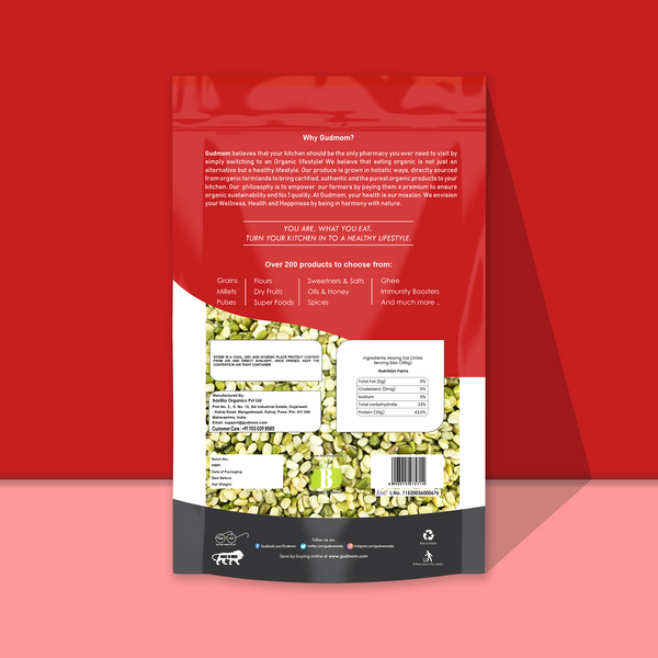 Organic Moong Dal Chilka 500 g