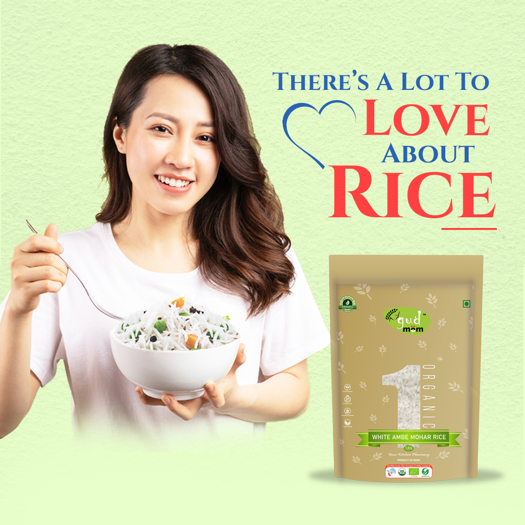 Organic White Ambe Mohar Rice 5 Kg