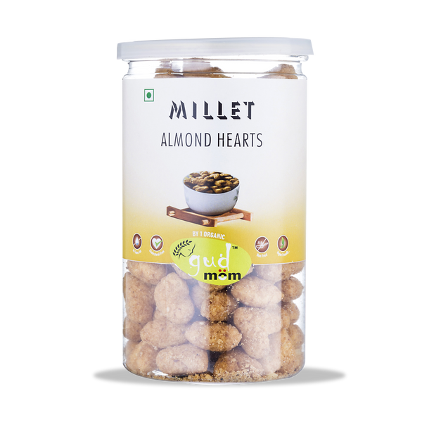 Gudmom Millet Almond Hearts 80 g ( Pack Of 3 )