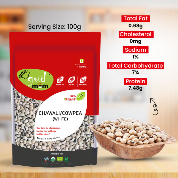 Organic Chawali/Cowpea (White) 500 g