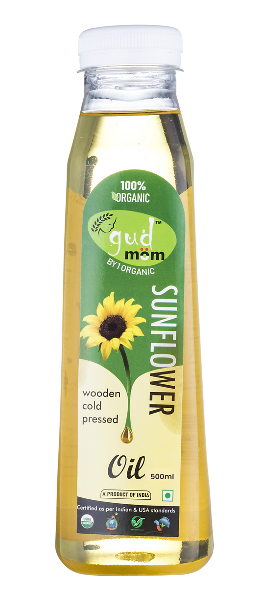 Organic Cold Pressed Sunflower Oil 500 g