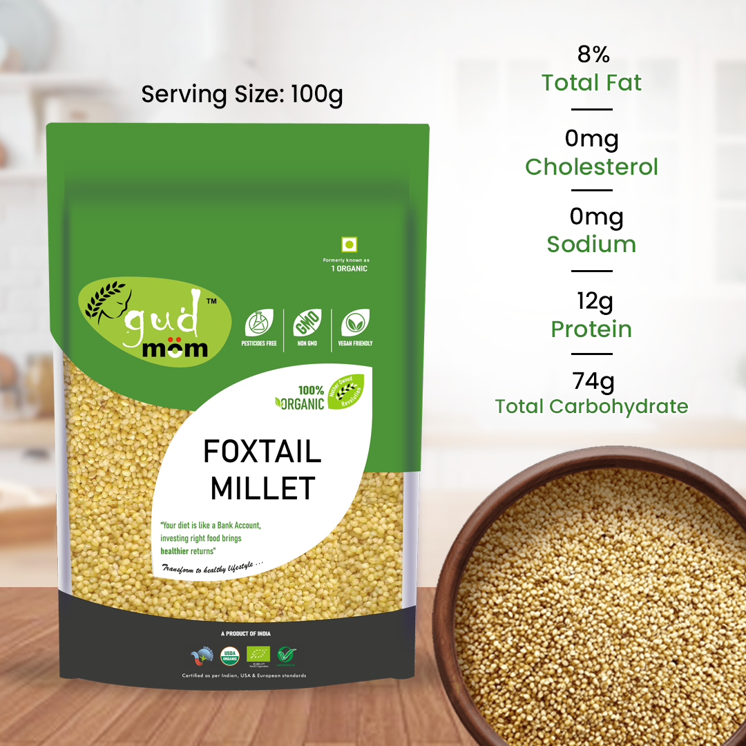 Organic Foxtail Millet 500 g – Gudmom