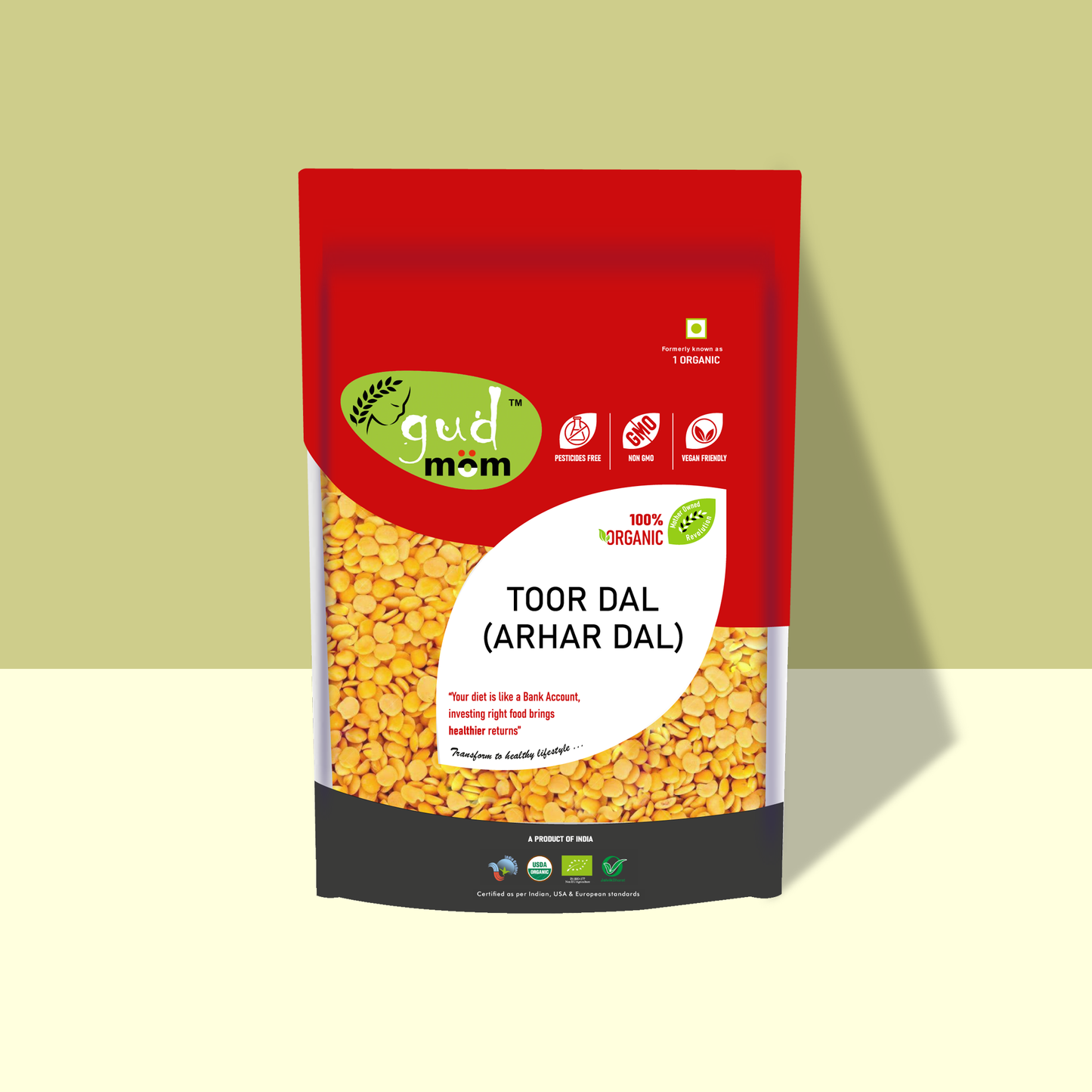 Organic Toor Dal / Arhar Dal 500 g