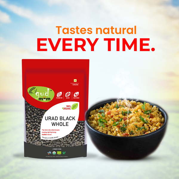 Organic Urad Black Whole 500 g