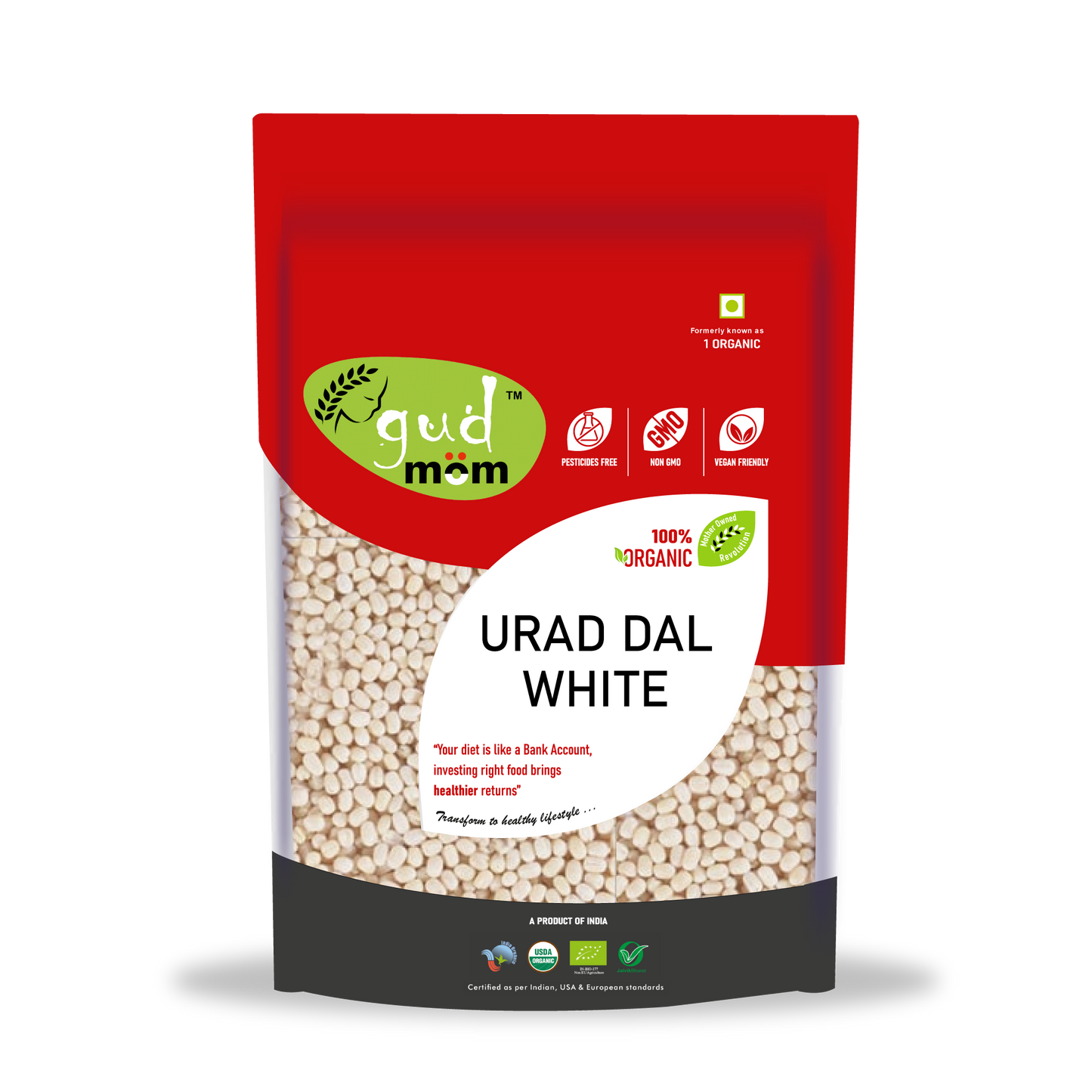 Organic Urad Dal White 500 g