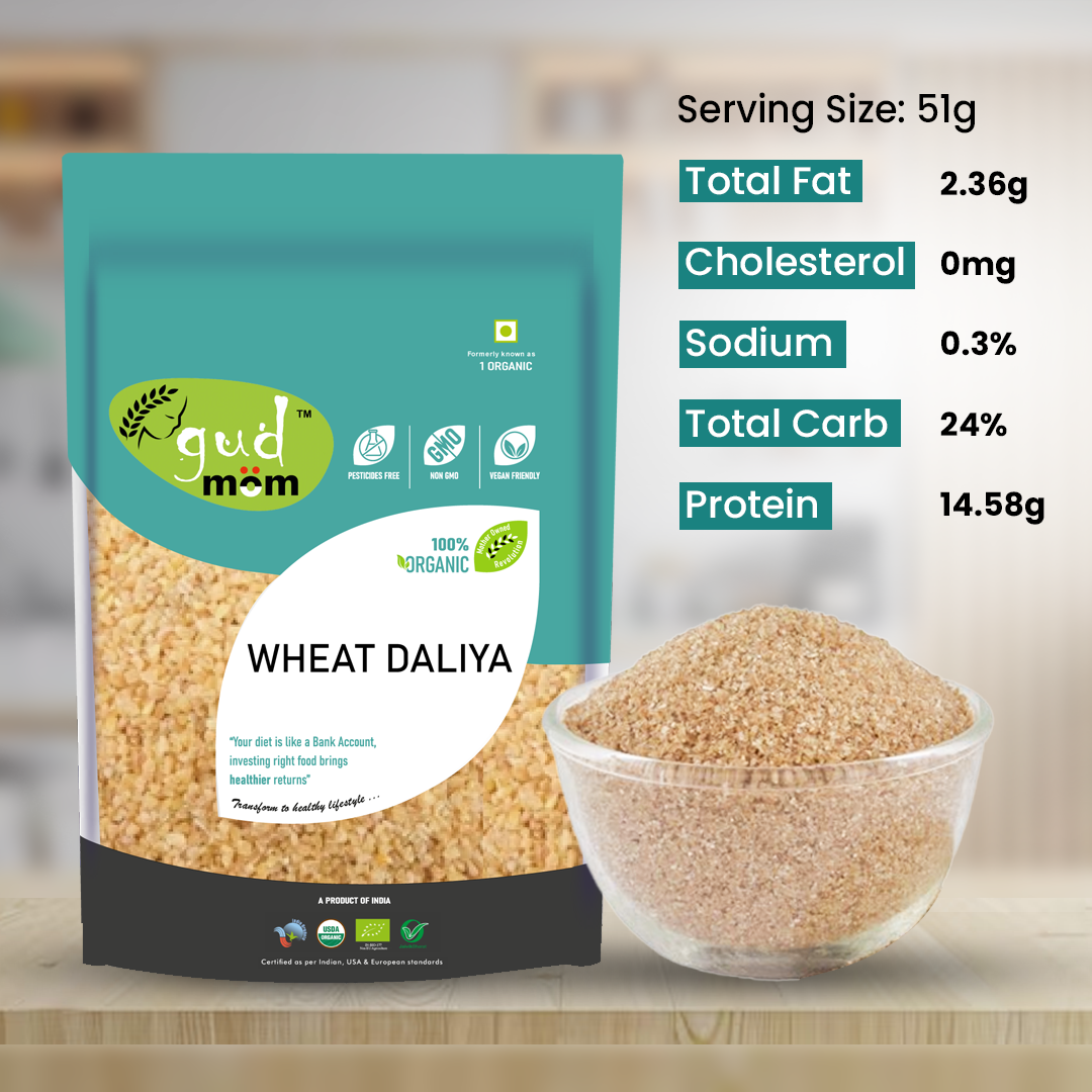 Organic Wheat Daliya 500 g